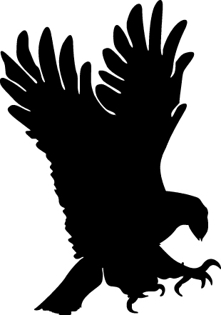 Eagle outline clipart