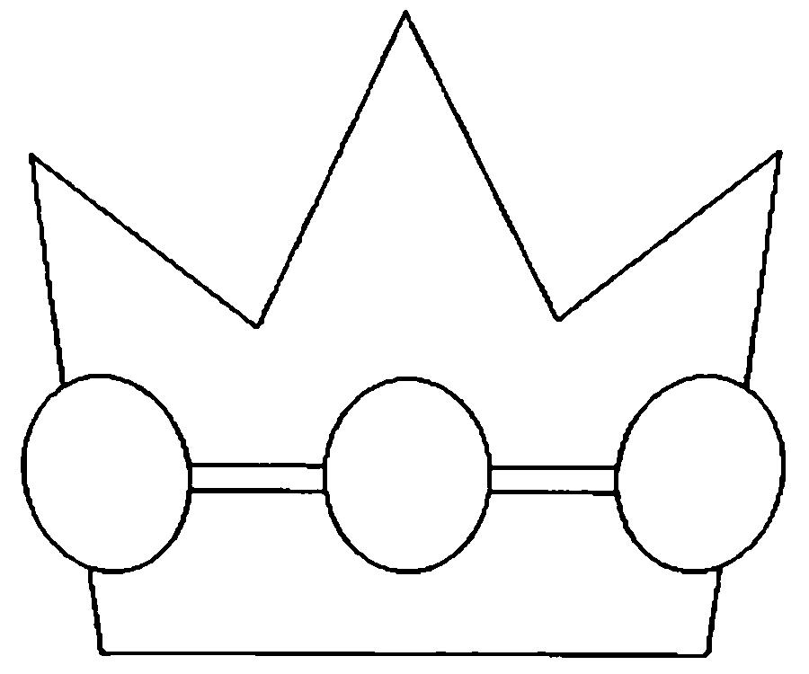 Crown Free Coloring pages online print.