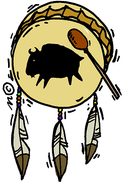 Native Drum Clipart