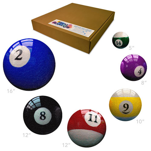 Pool Ball Wall Decor Canvas Art Prints - HangArounds Wall Art