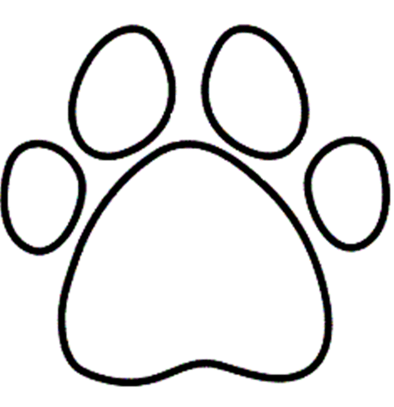 Free Coloring Pages Bobcat Footprint