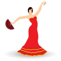 Spain flag and flamenco dancer Vector Image - 1565322 | StockUnlimited