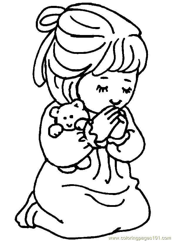 Precious Moments Praying Clipart