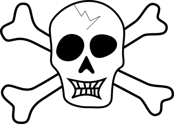 Skull And Crossbones Coloring Page