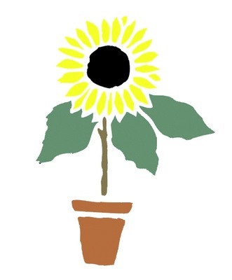 BUCK002 Sunflower - $3.00 : Stencil Source, Stencils and Stencil ...