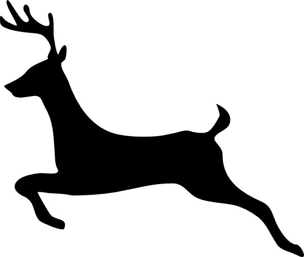 Silhouette clipart reindeer