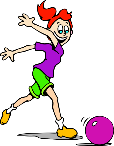 Free bowling clipart kids