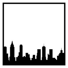 City skylines, Silhouette and New york