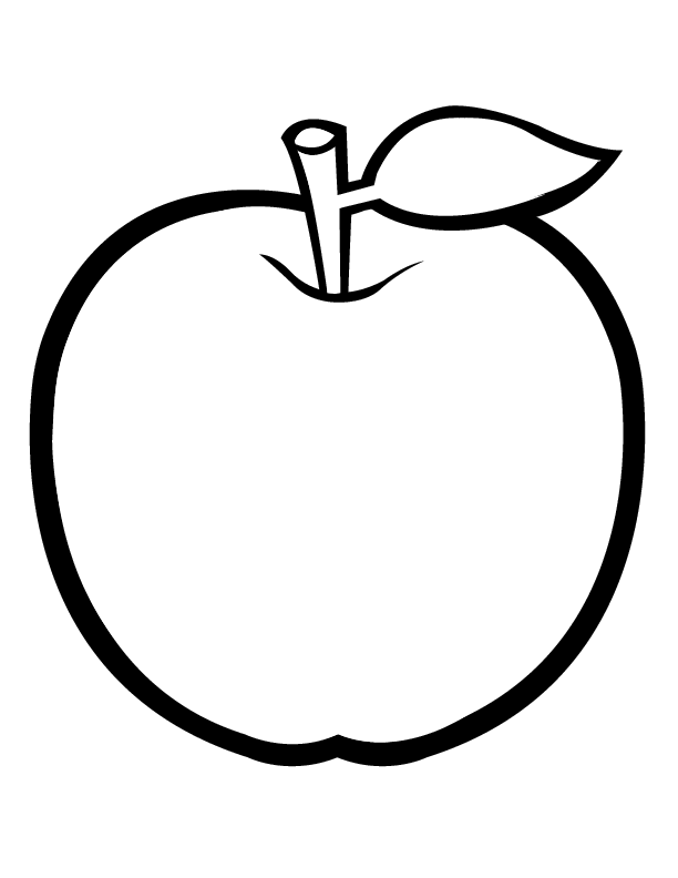 Coloring Page Of Apple - ClipArt Best