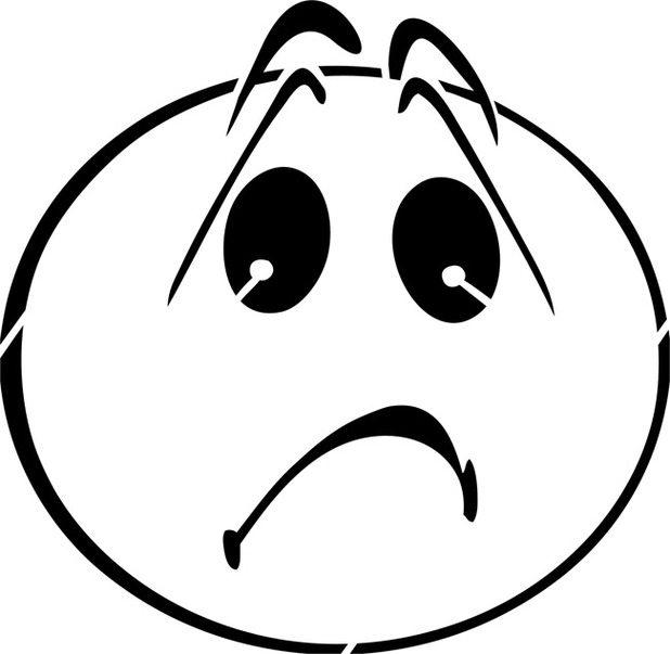 Worried Smiley Face Clipart - Free to use Clip Art Resource
