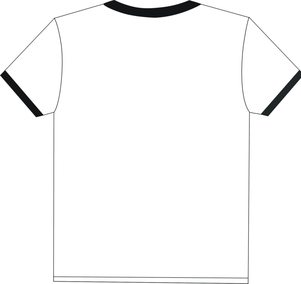 Coloring Page Blank T Shirt
