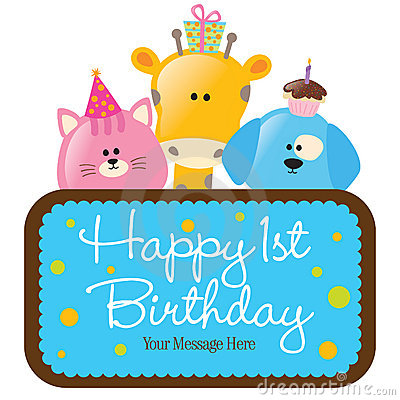 baby first birthday clipart