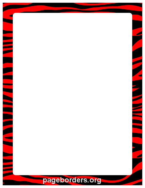 Free Zebra Print Borders: Clip Art, Page Borders, and Vector Graphics