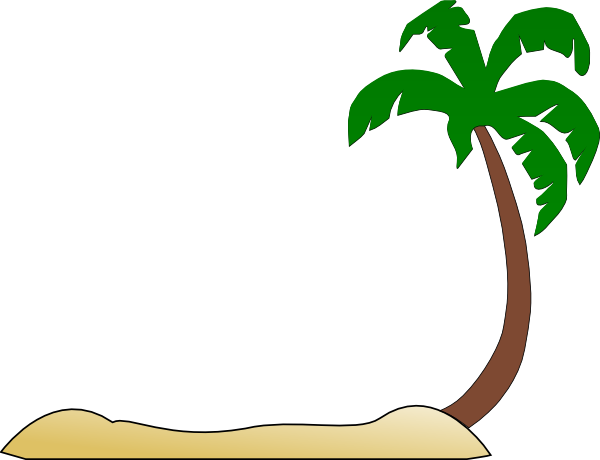 Coconut Tree Sunset Clipart