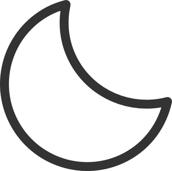 Moon clipart black and white
