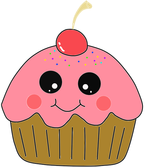 Cupcake Pink Kartun | Free Download Clip Art | Free Clip Art | on ...