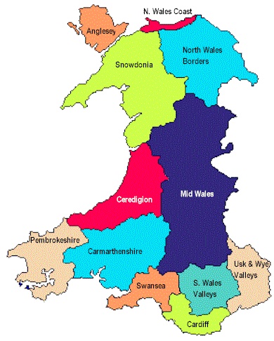 Map Of Wales | Wales Map, Map Of ...