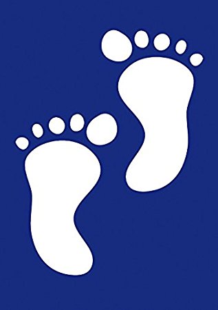 Baby Feet Stencil A5 - Special Textile + Squeegee - Animal: Amazon ...