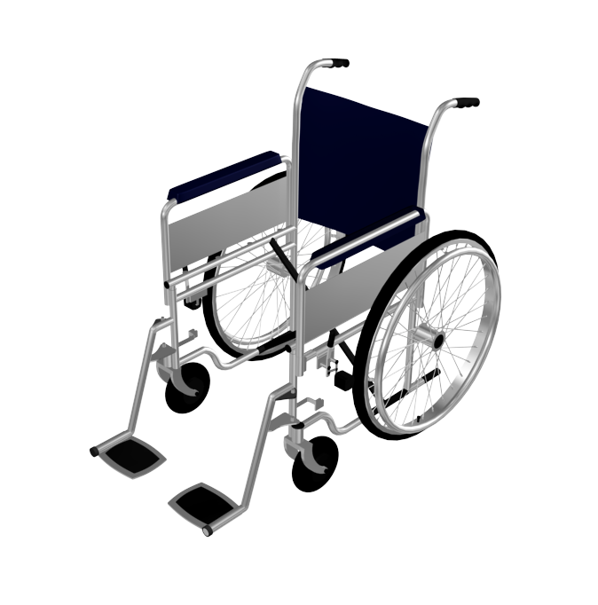 Wheelchair 3d max block - CADblocksfree -CAD blocks free