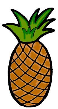 Pineapple fruit clipart