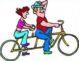 Free Tandem Bicycle Clipart