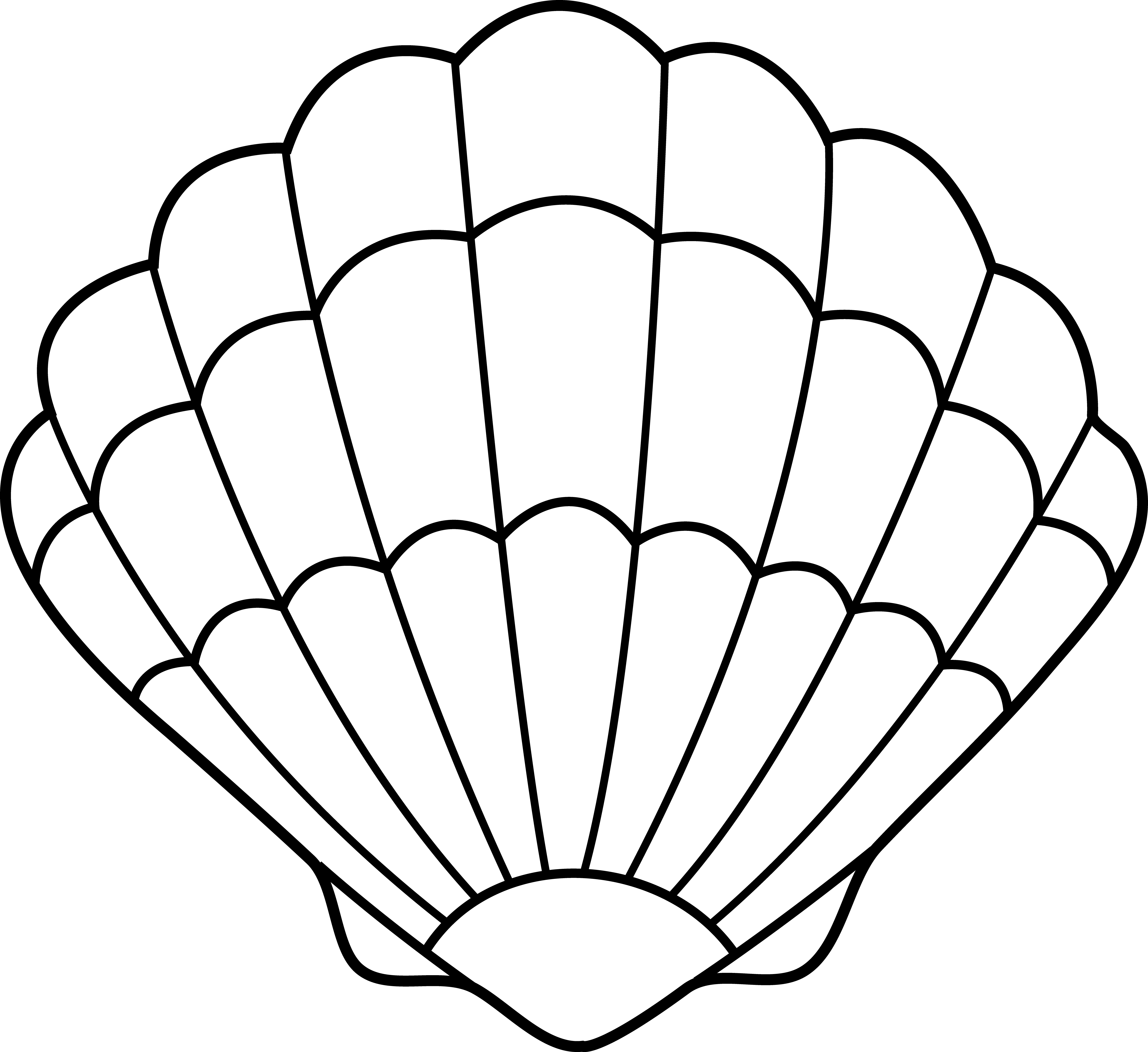 Seashell Silhouette - Free Clipart Images