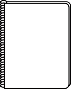 Black And White Notepad Clipart