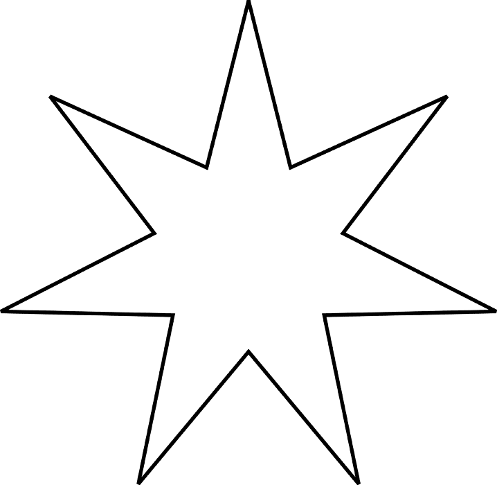 Clip Art Star Diagram Clipart
