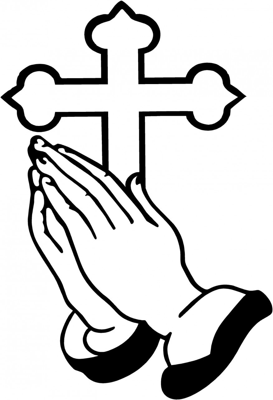 Praying hands vector clipart