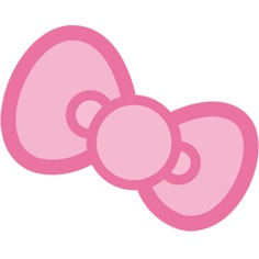 Pink hair bow clip art