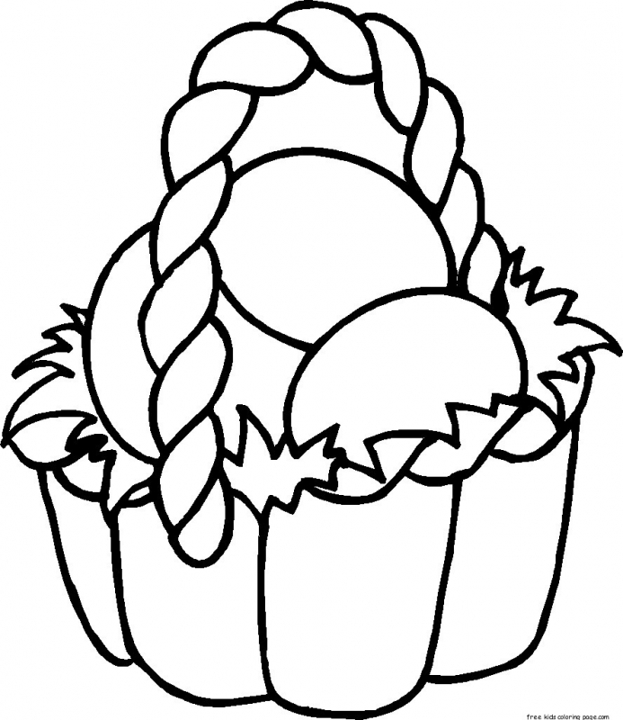 Easter Basket Printable Coloring Pages | Coloring Pages Kids ...