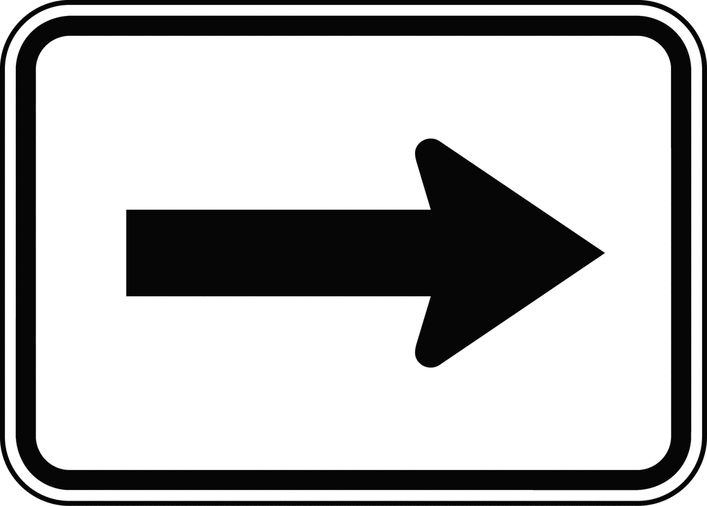 Arrow pointing to right clipart