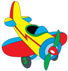 Cartoon airplane clip art