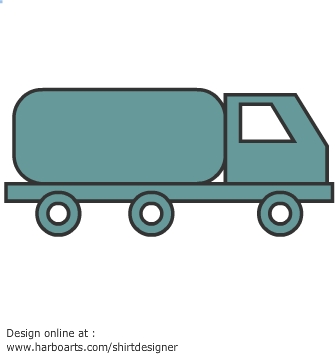 Download : Oil Truck - Vector Graphic