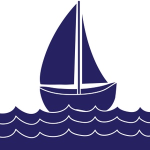 Free Sailboat Clip Art Image - clip art image of a blue sailboat ...
