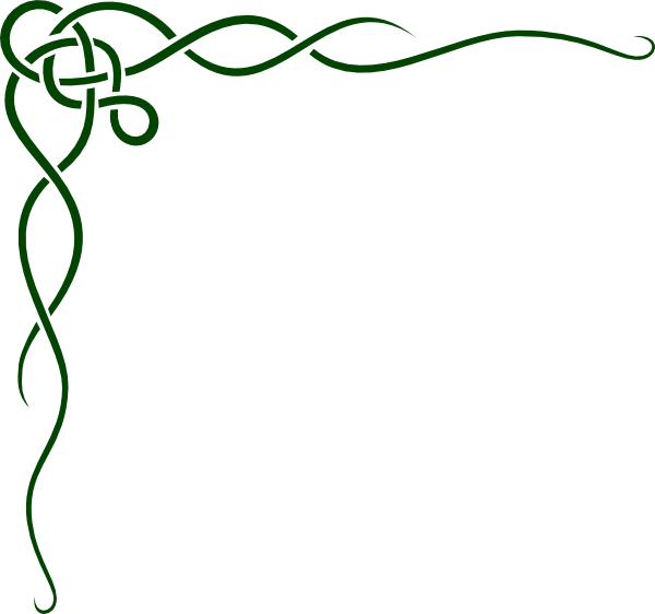 Green Celtic Scroll Clip Art - vector clip art online ...
