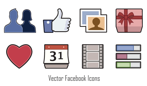 Vector Facebook Icons | 123Freevectors