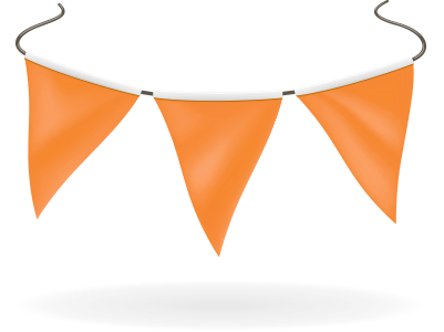 Advertising flag bunting