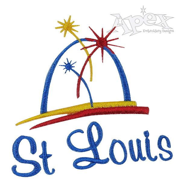 St. Louis Arch Embroidery Designs