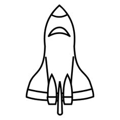 Spaceship Template For Kids - ClipArt Best