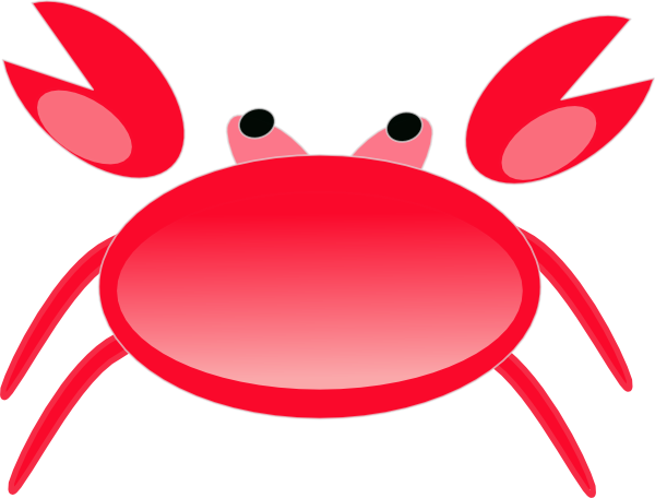 Red Crab Clip Art - vector clip art online, royalty ...