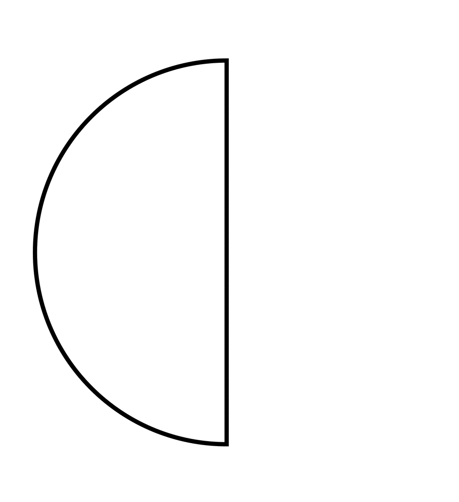 Half circle clip art