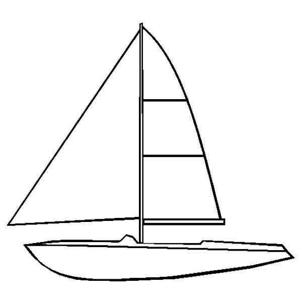 How to Draw Sail Boat Coloring Page | Coloring Sun