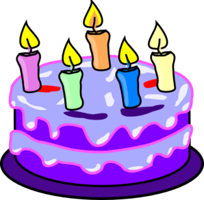 Slice of birthday cake clipart