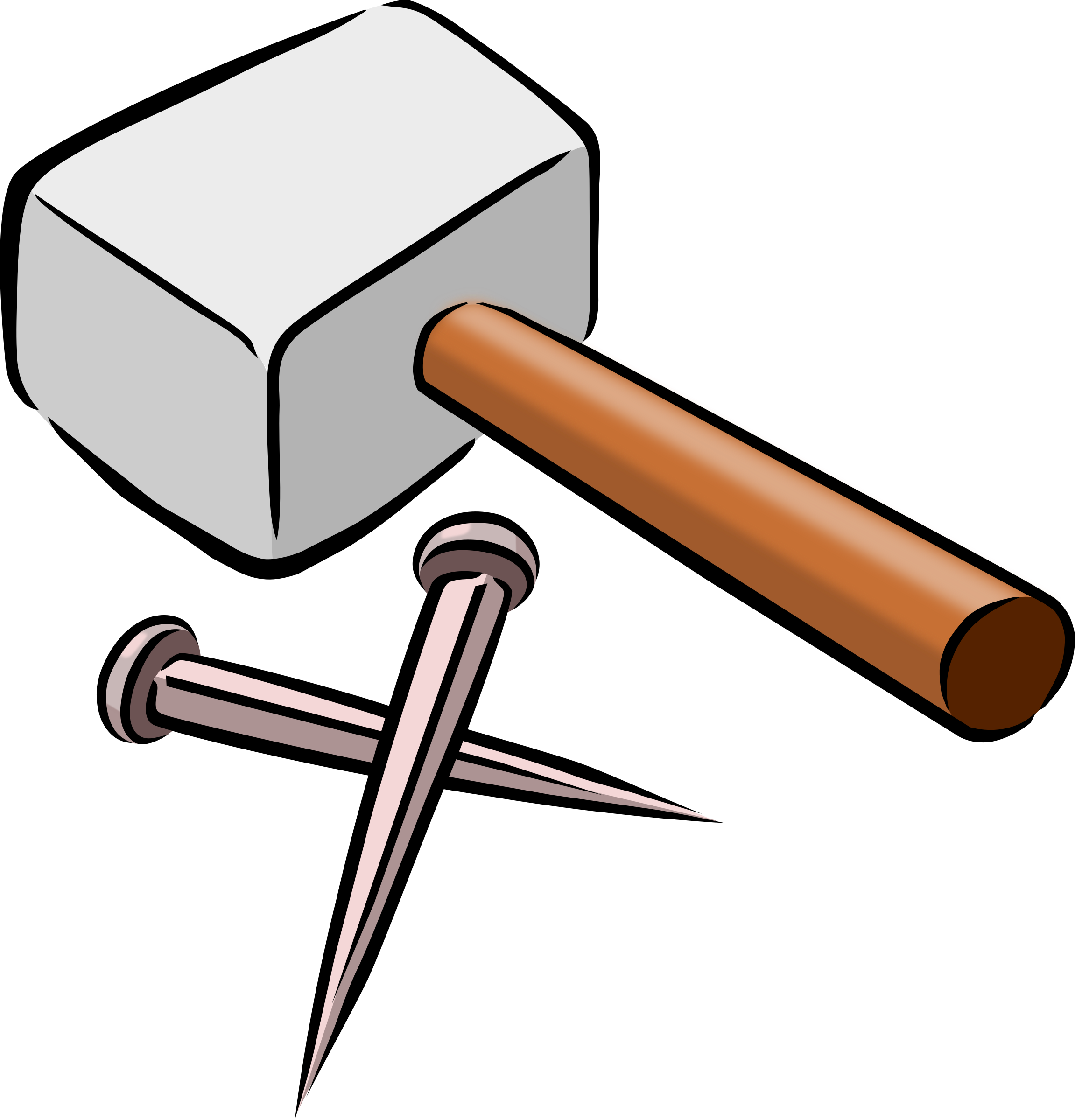 Clipart - Hammer and Nails