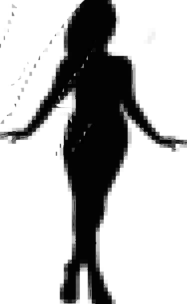 Curvy Woman Silhouette - ClipArt Best