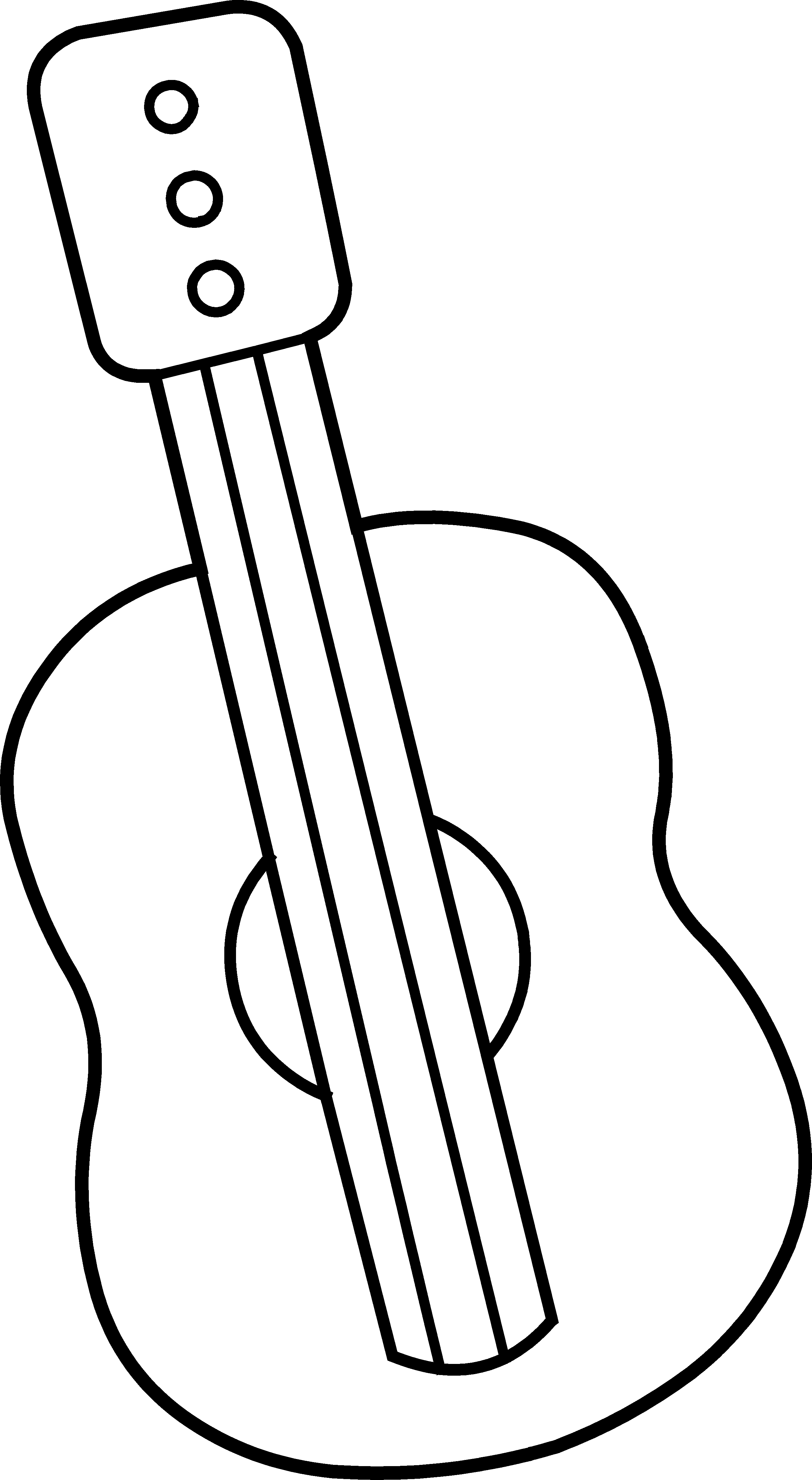 Black And White Cartoon Guitar - ClipArt Best