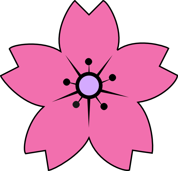 Sakura Pink Clip Art - vector clip art online ...