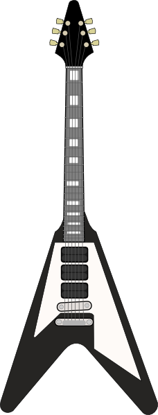 free-vector-flying-v-guitar- ...