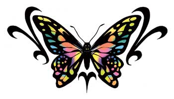 Medium and Large Butterfly Temporary Tattoos, Huge selection of ...